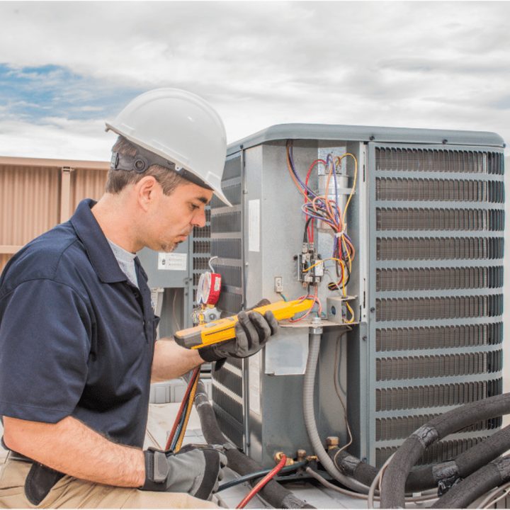Glencoe Duct Cleaning certified duct cleaning technician on a service call in Glencoe, Ontario